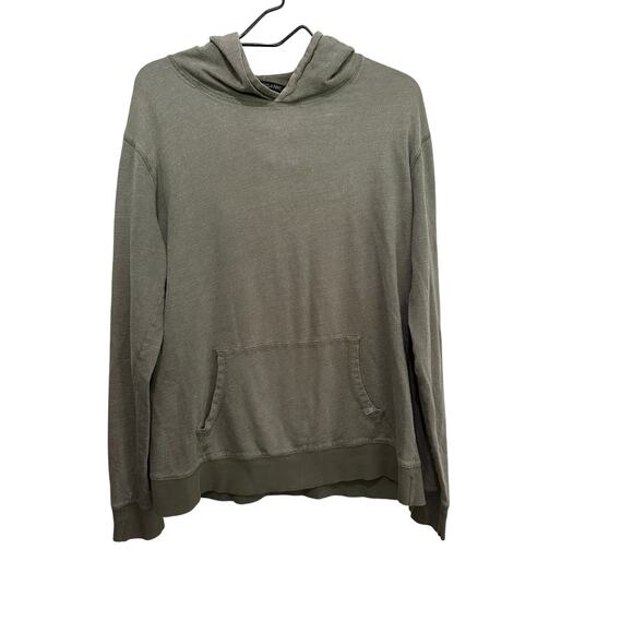 Pact Organic Men's Green 100% Cotton Kangaroo Pocket Sweatshirt Hoodie Size M - Picture 1 of 3